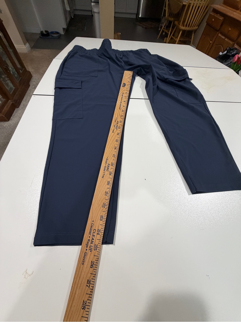 Straight Leg Navy Women's Cargo Pants